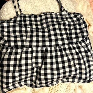 Gingham tank top